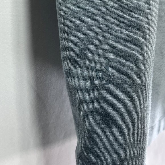 Lululemon Men's‎ Super Soft Polo Slate Green Sz L - Picture 5 of 6